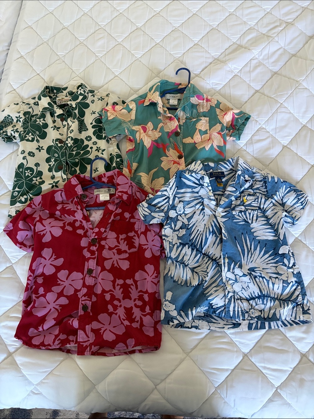 Five 4T Boys Aloha Shirts (Hawaiian Shirts)